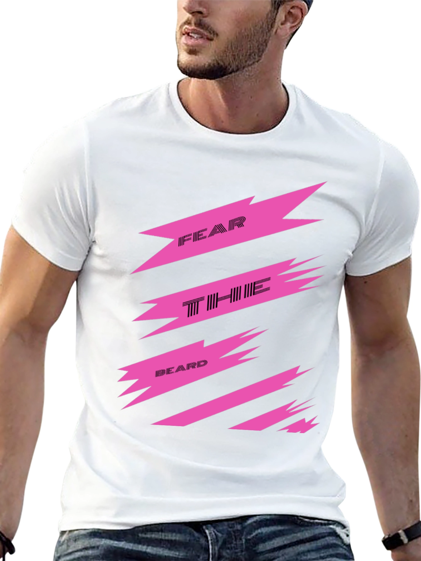 Fear the Beard T-Shirt - Bold Graphic Print