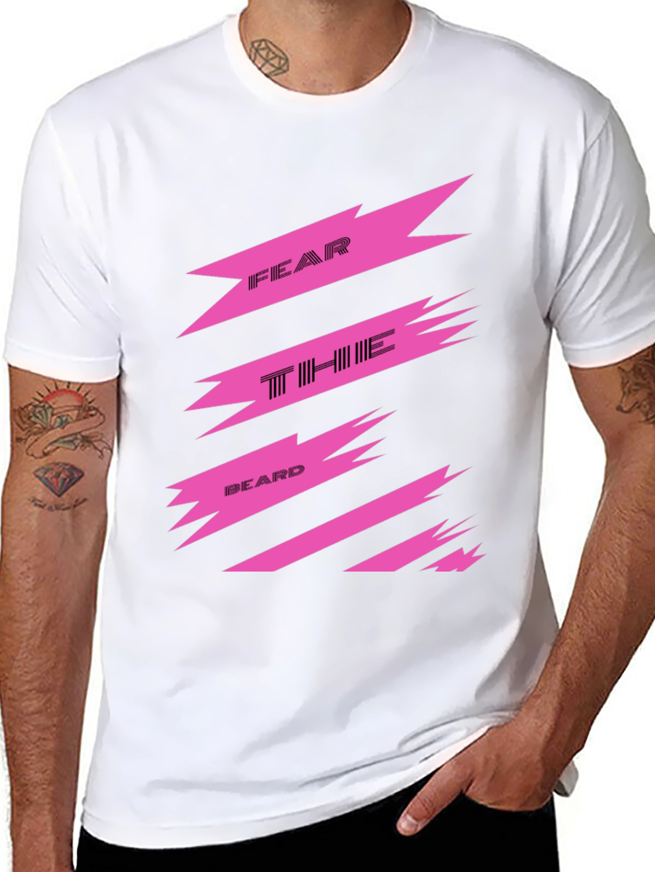 Fear the Beard T-Shirt - Bold Graphic Print