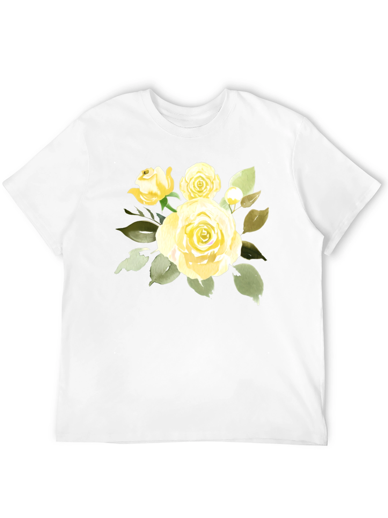 Floral Rose Graphic T-Shirt - Stylish Black Tee