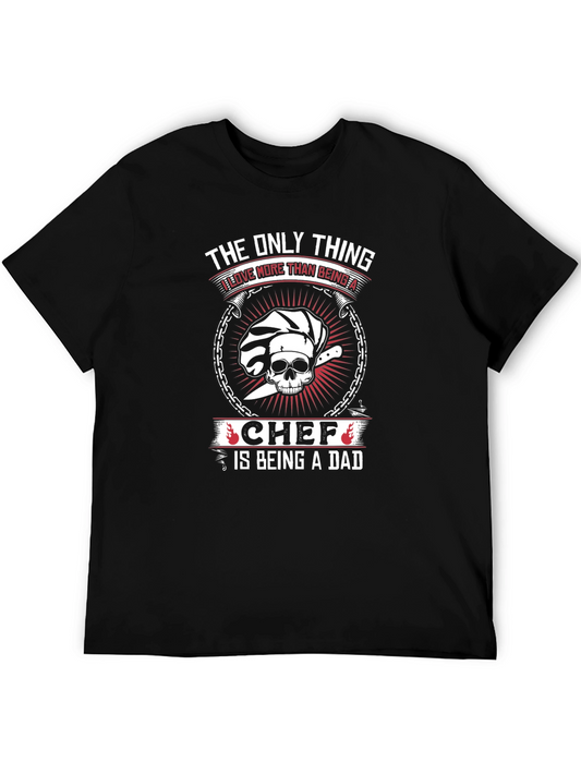 Chef Dad Graphic T-Shirt - Black