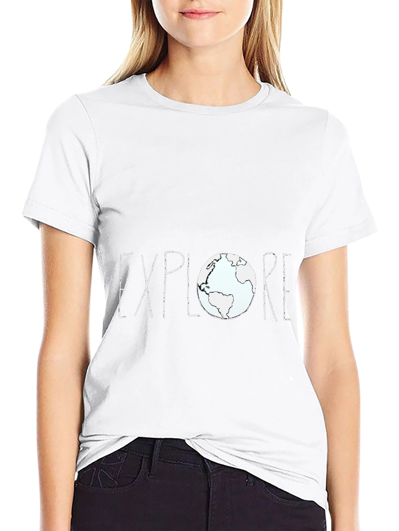 Explore Earth Graphic Tee - Black