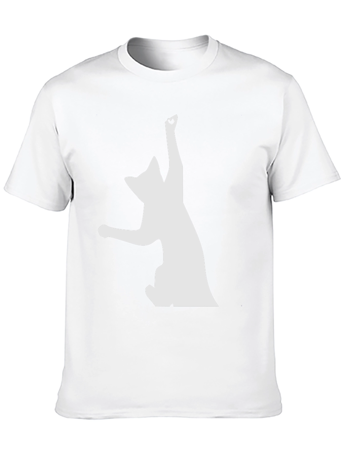 Playful Cat Graphic Black T-Shirt - Unique Design