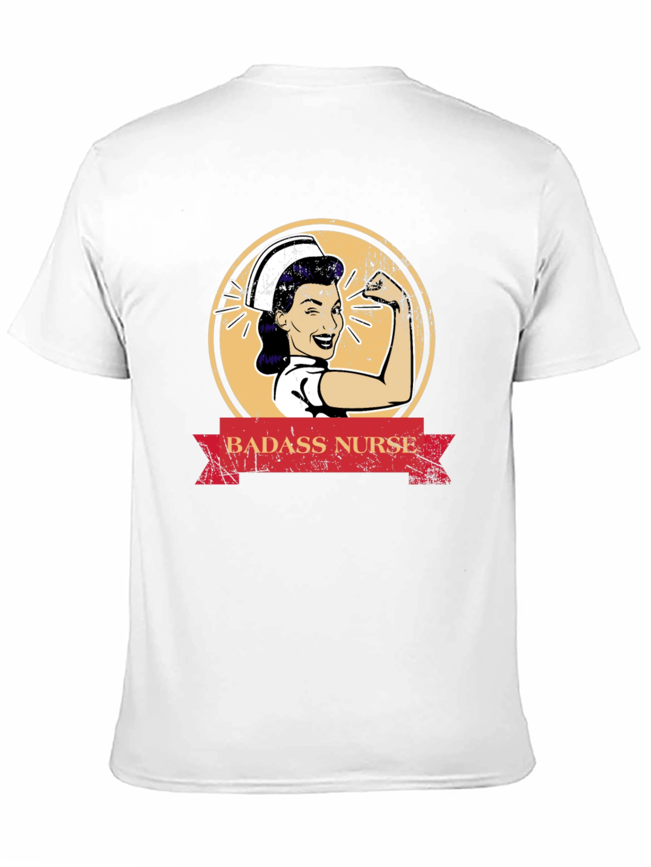 Badass Nurse Graphic Tee - Black T-Shirt