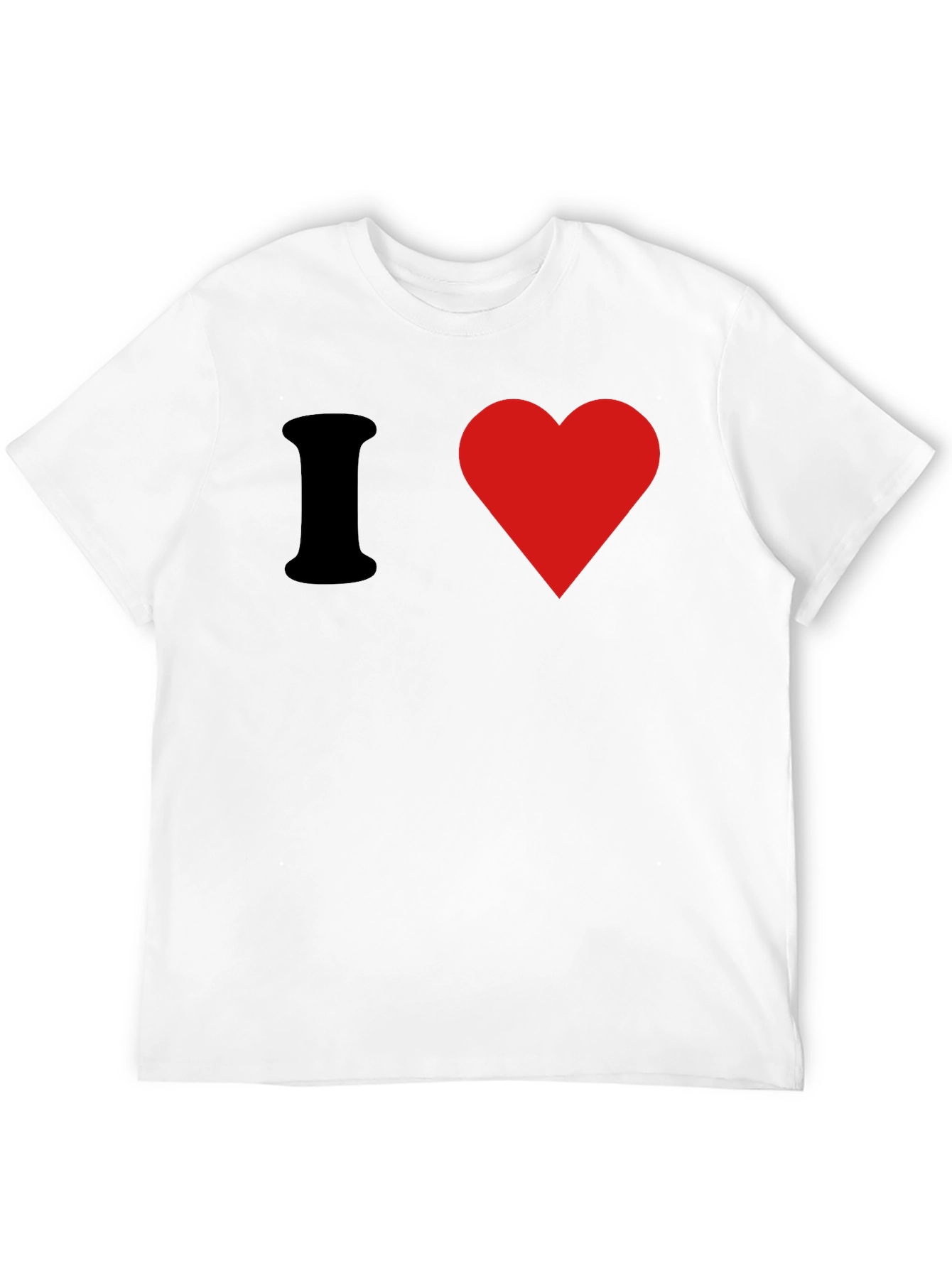 I Heart Graphic Tee - Black Cotton T-Shirt