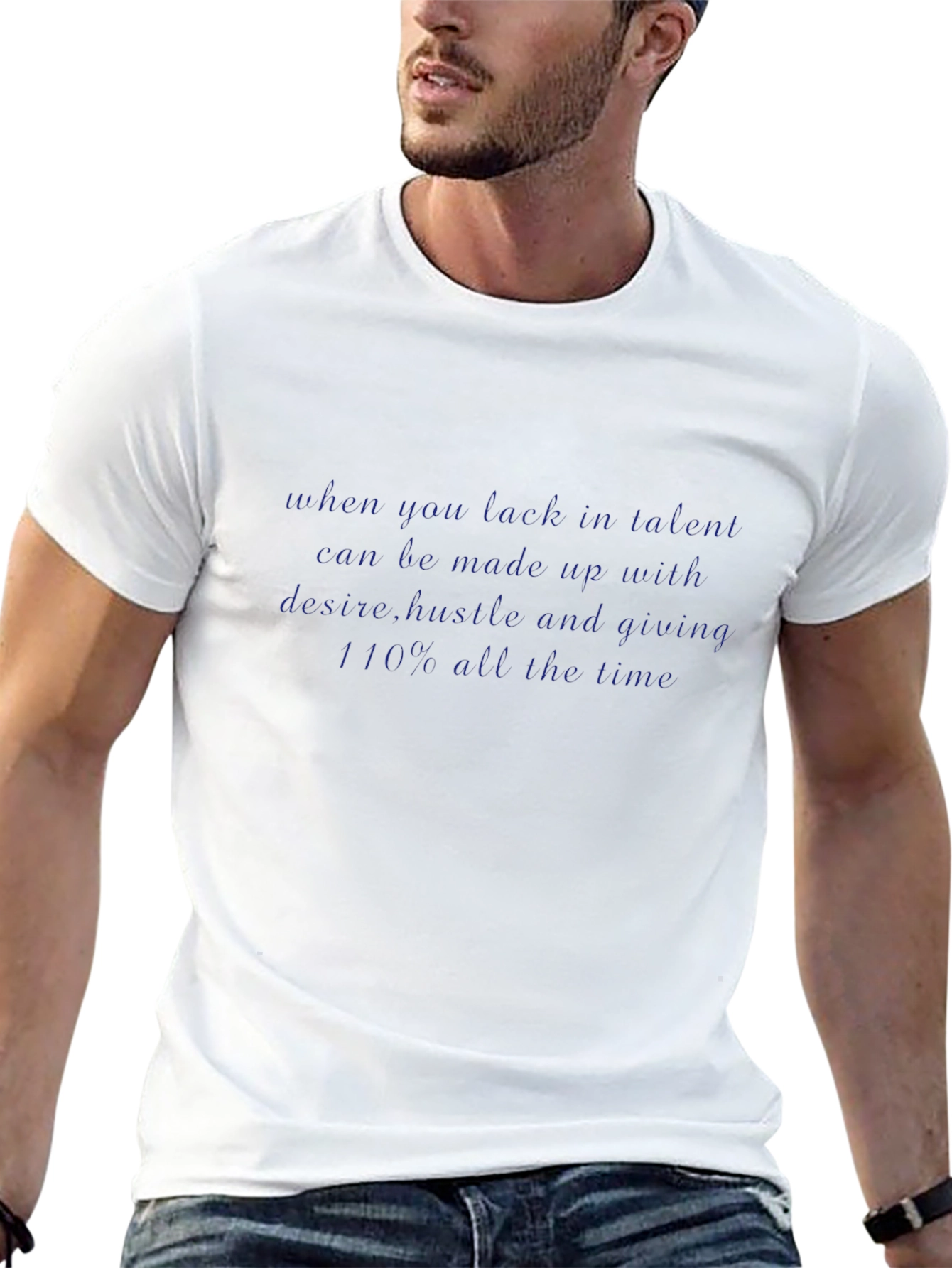 Motivational Hustle Graphic T-Shirt