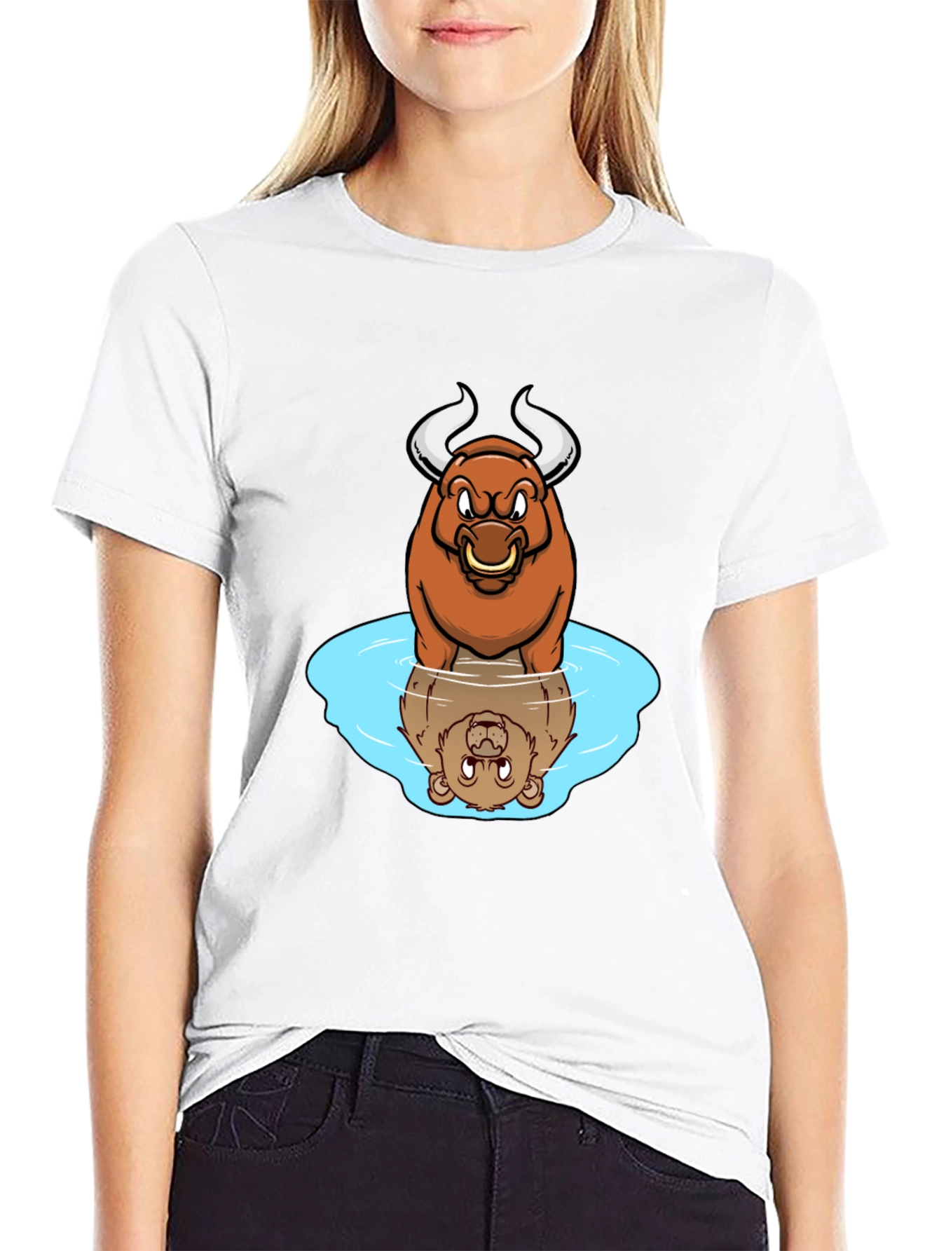 Bull vs Bear Reflection T-Shirt
