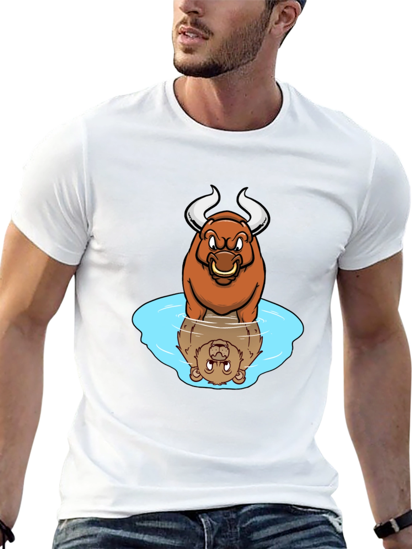Bull vs Bear Reflection T-Shirt