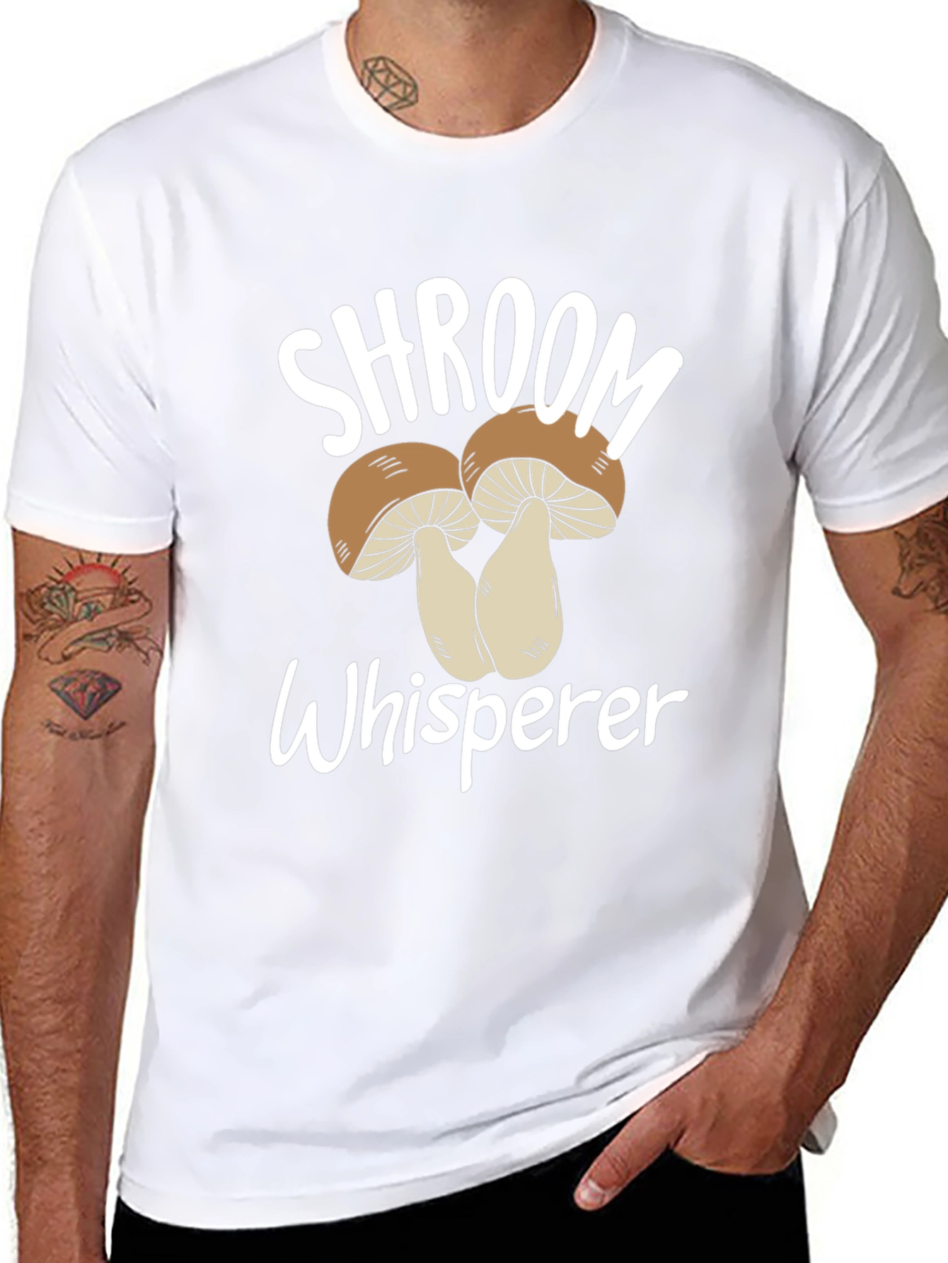 Shroom Whisperer T-Shirt Mushroom Graphic Tee