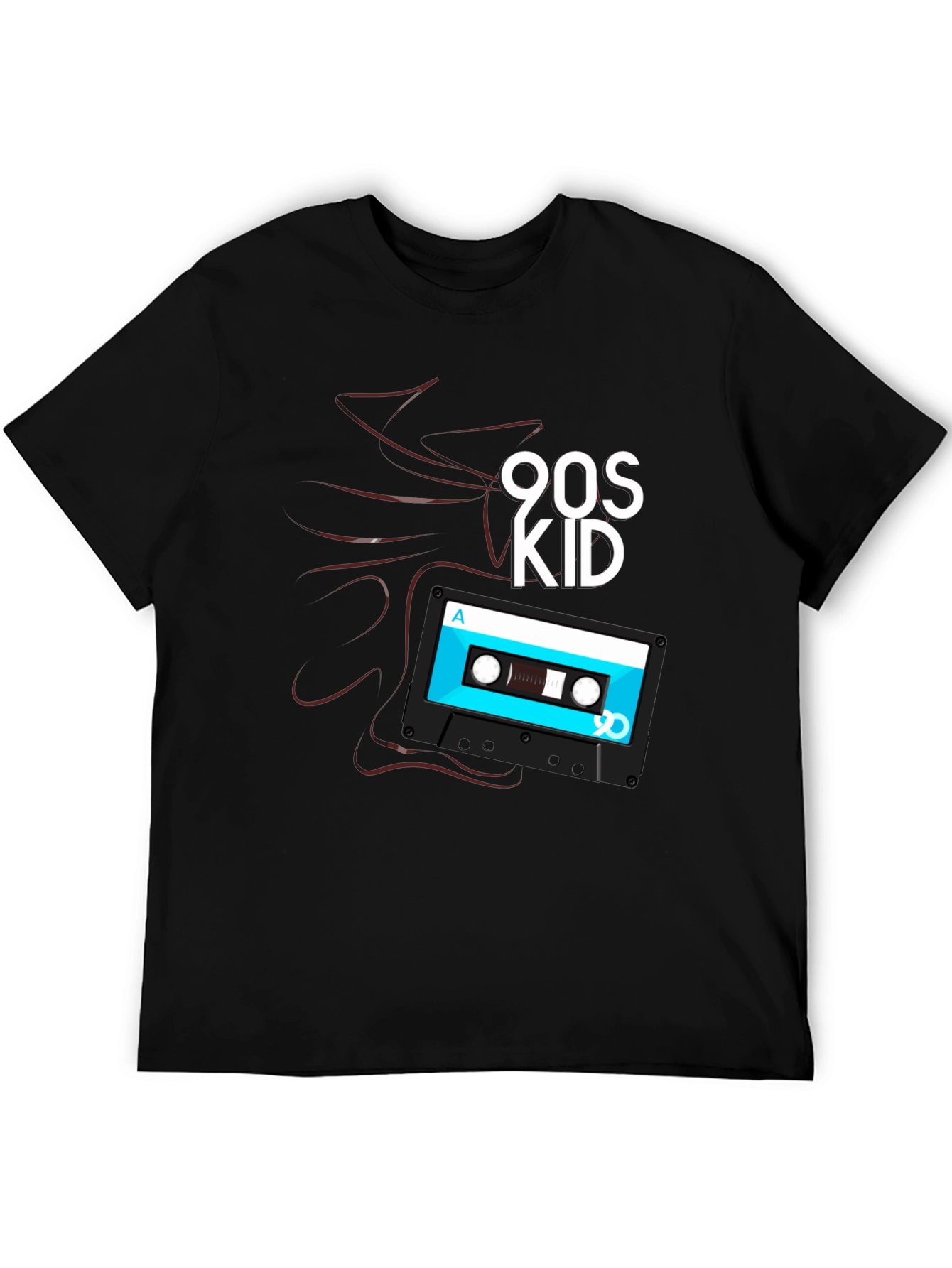 90s Kid Cassette Tape Graphic T-Shirt - Retro Style