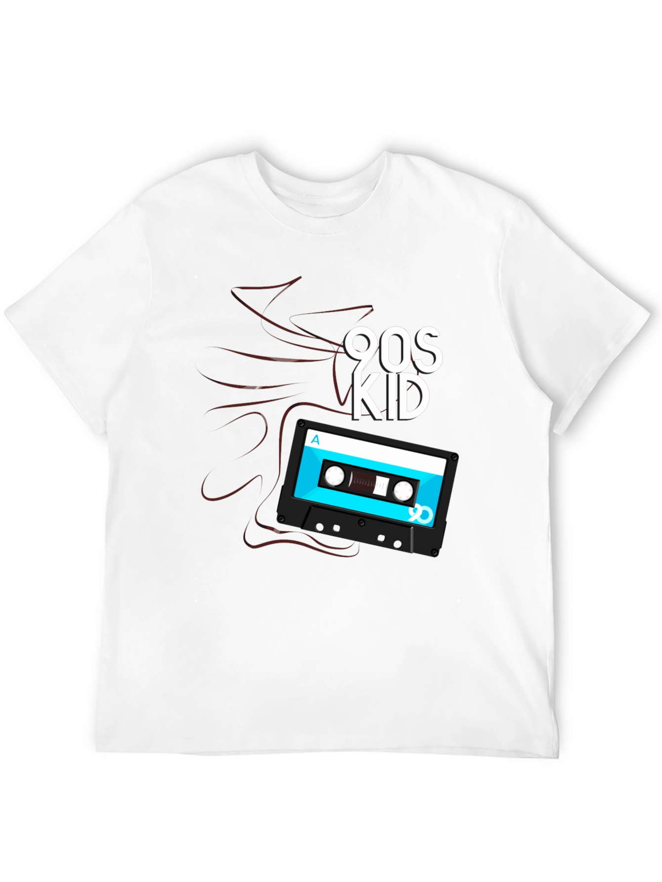 90s Kid Cassette Tape Graphic T-Shirt - Retro Style