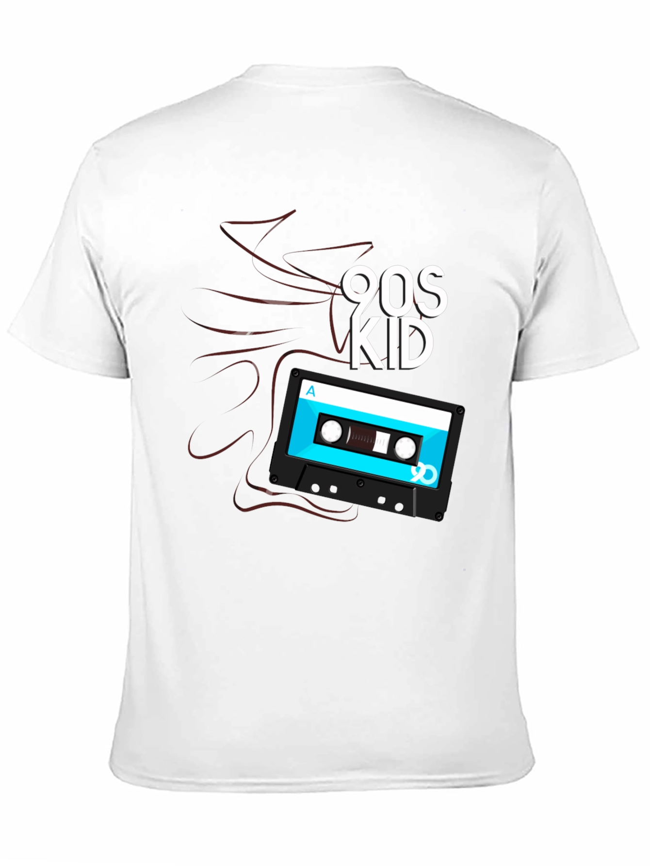 90s Kid Cassette Tape Graphic T-Shirt - Retro Style