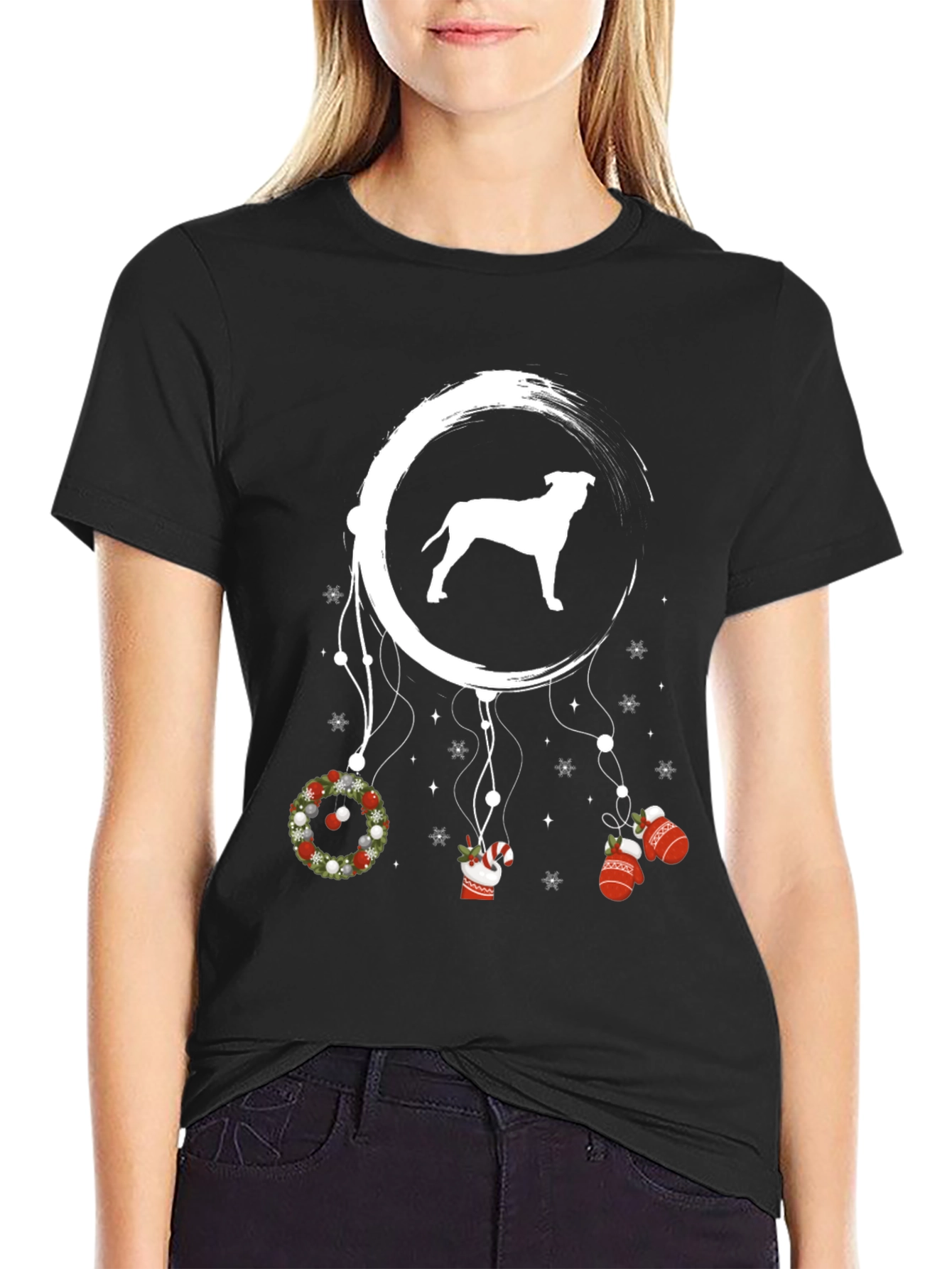 Dog Christmas Dreamcatcher T-Shirt