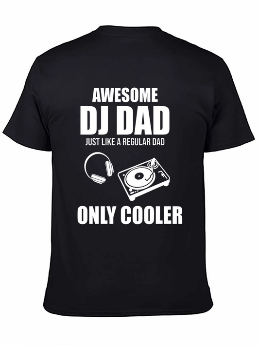 Awesome DJ Dad Graphic T-Shirt - Cool Fathers Day Gift