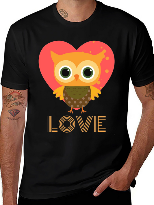 Owl Love Graphic Tee - Cute Valentines Day Shirt