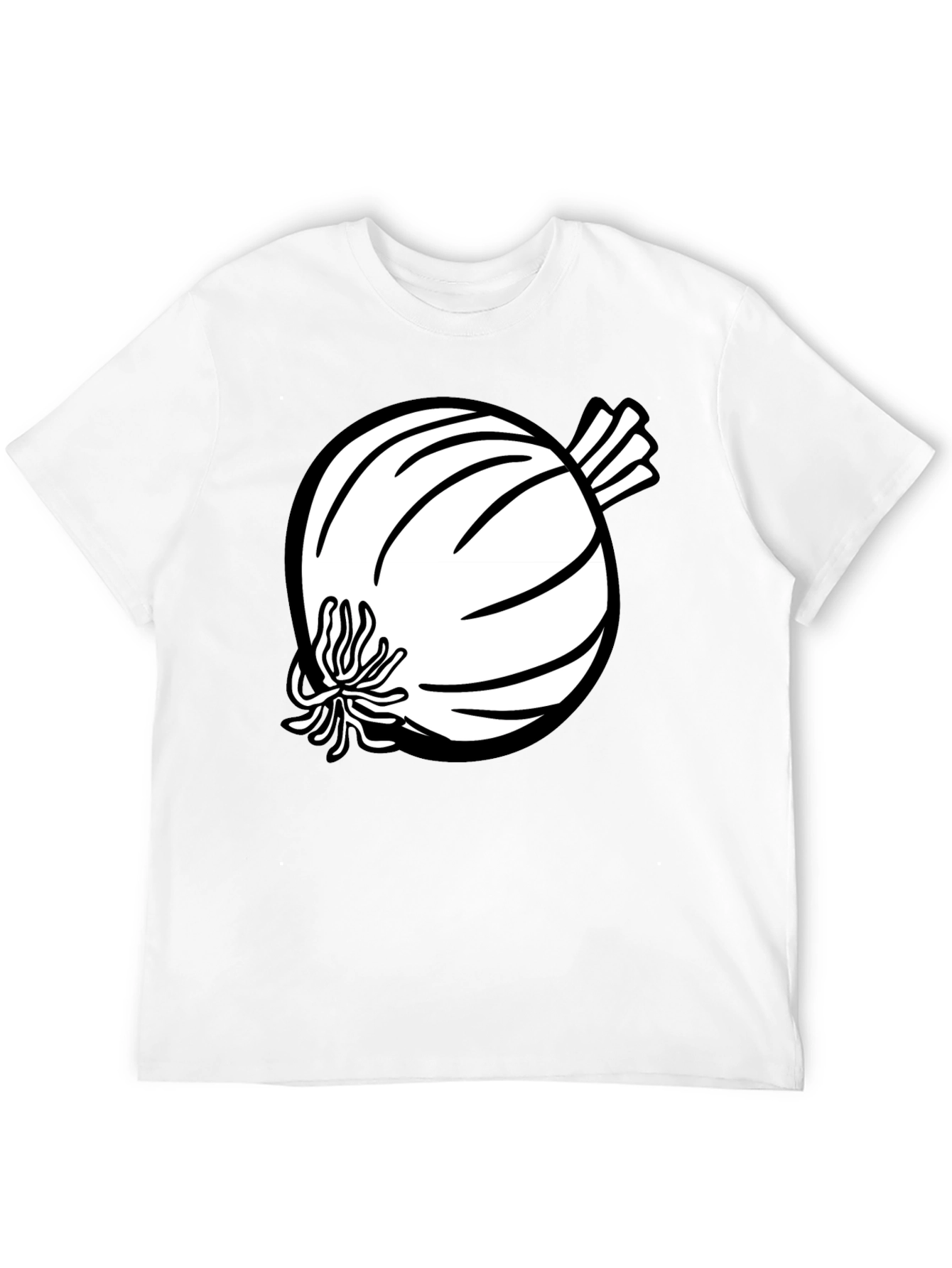 Onion Graphic Tee - Black Cotton Blend T-Shirt