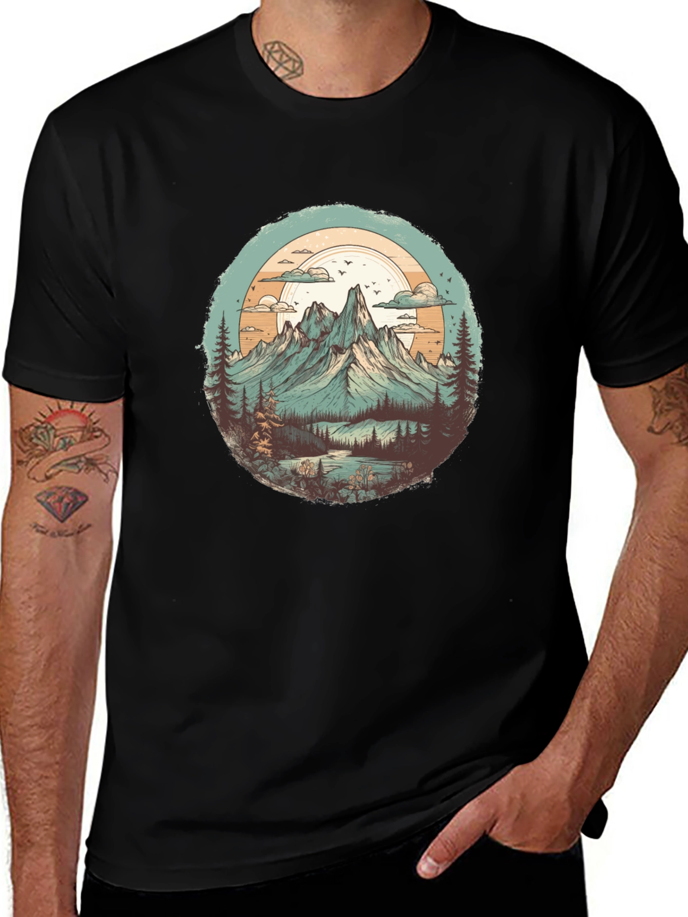 Mountain Landscape Graphic Tee