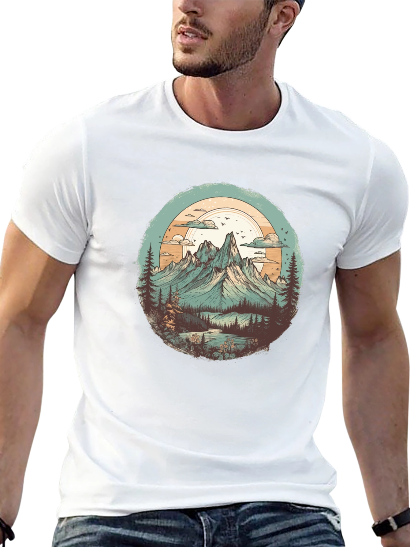 Mountain Landscape Graphic Tee