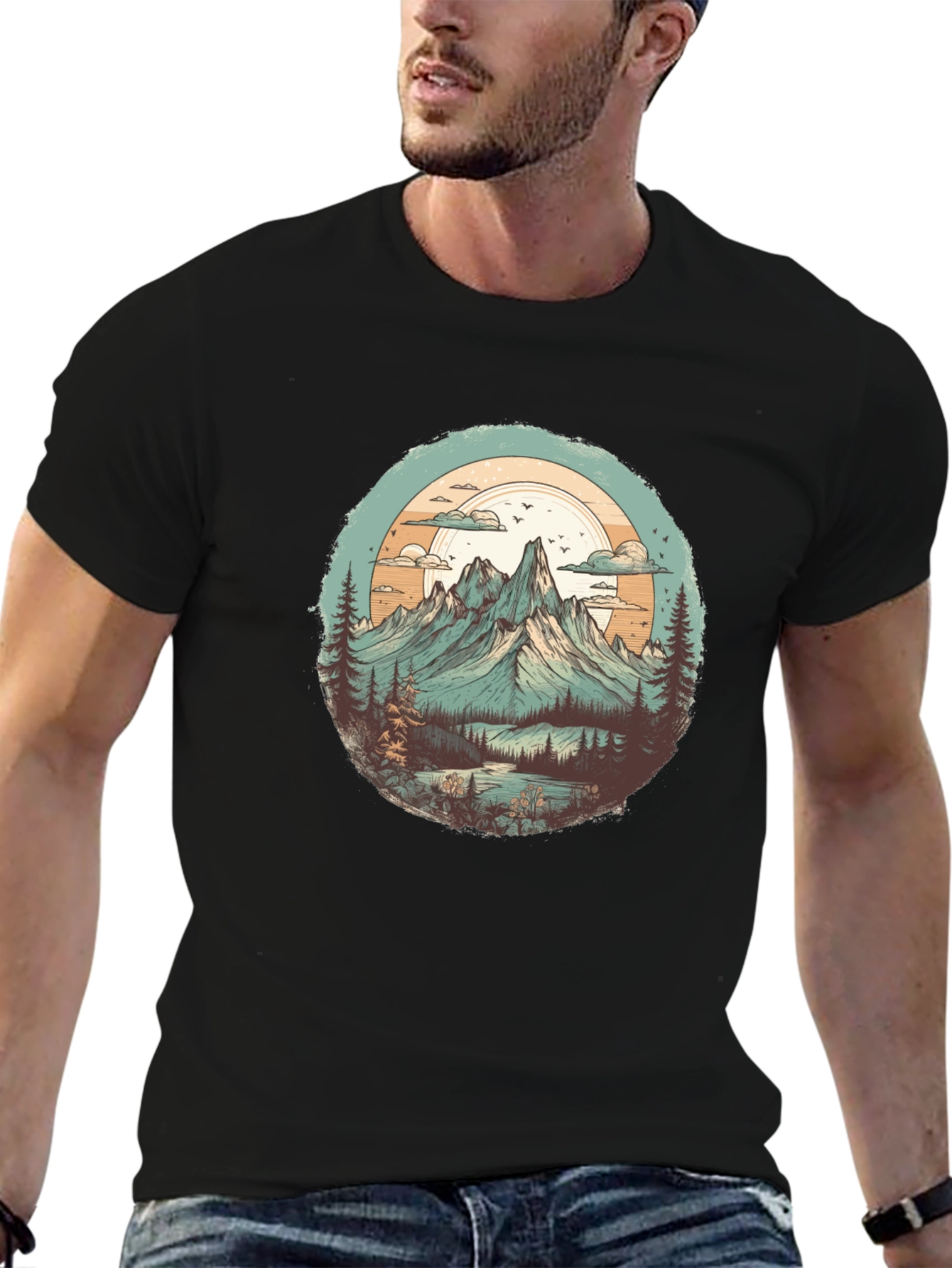 Mountain Landscape Graphic Tee