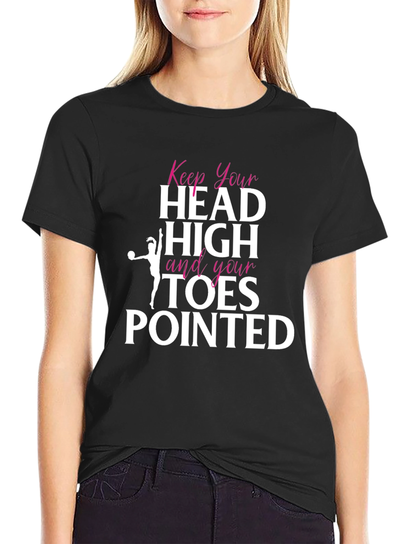 Keep Your Head High Gymnastics Graphic Tee