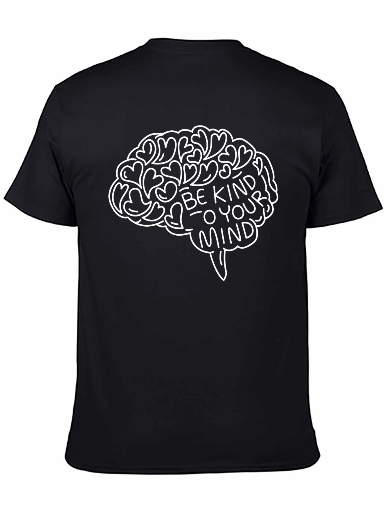 Be Kind To Your Mind Brain Heart Graphic T-Shirt