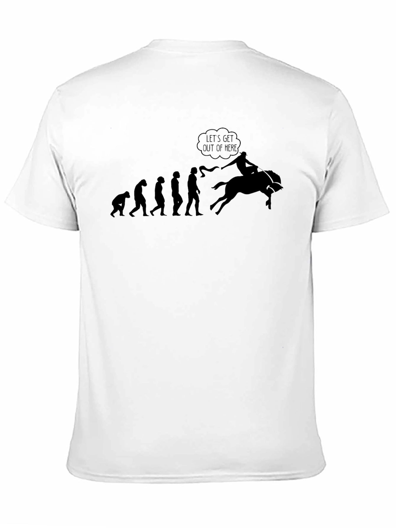 Evolution of Rodeo T-Shirt - Black Cotton Tee