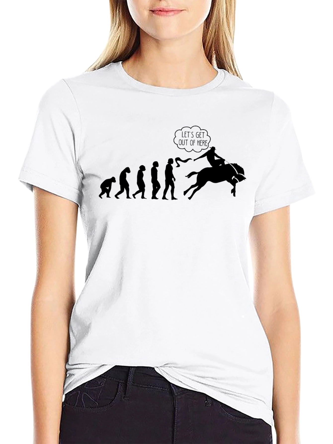 Evolution of Rodeo T-Shirt - Black Cotton Tee