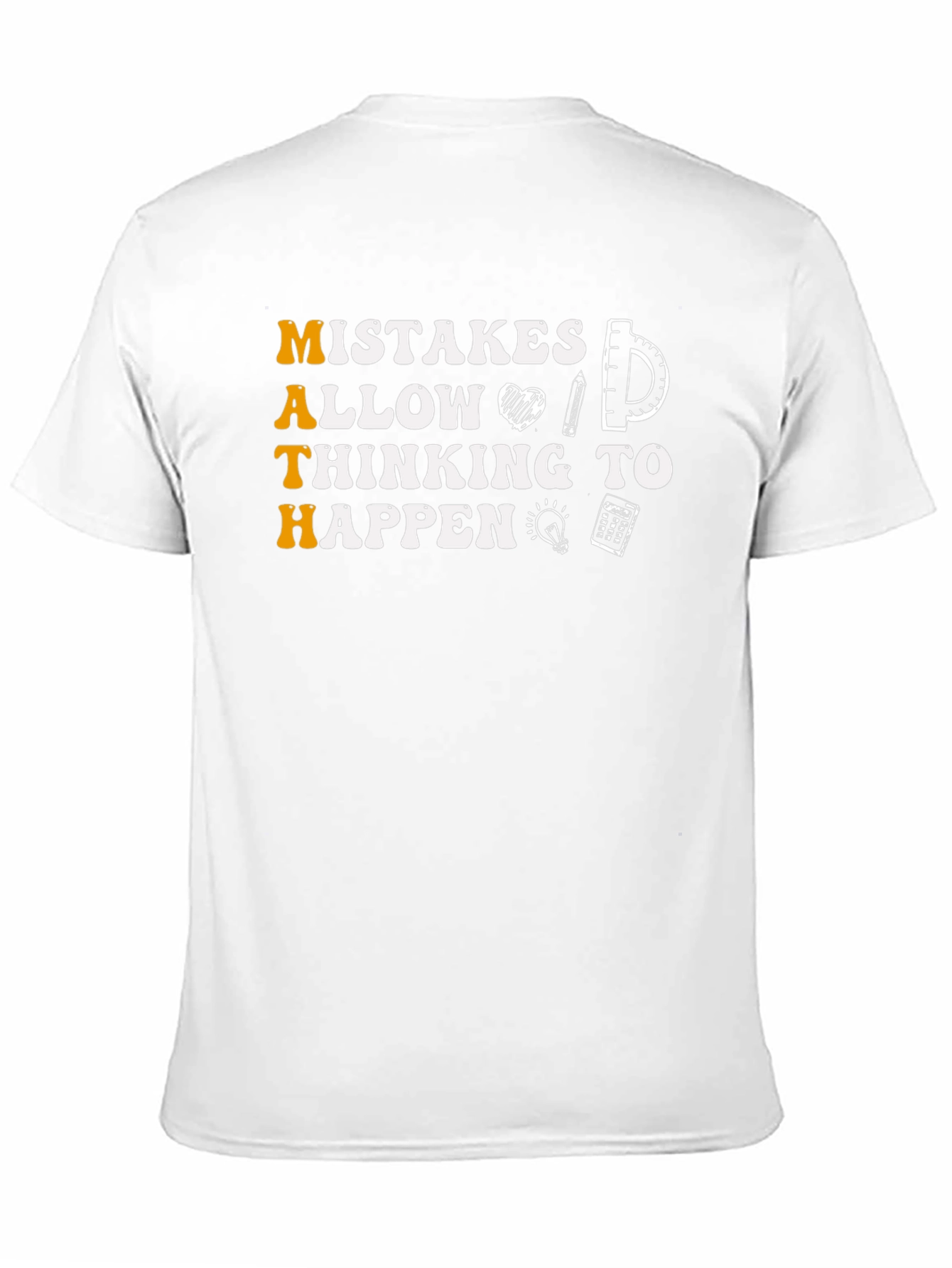 Math Mistakes Allow Thinking To Happen Black T-Shirt