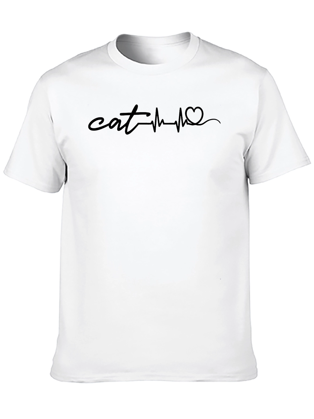 Cat Heartbeat T-Shirt - Unisex Graphic Tee