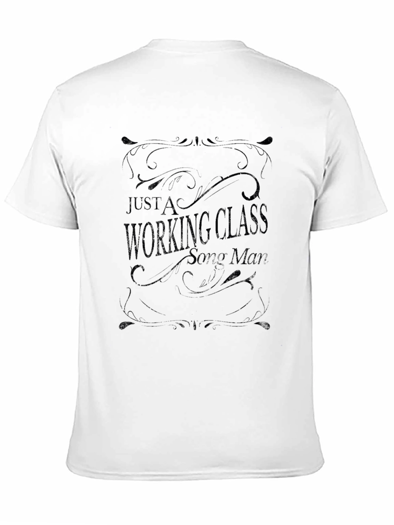 Working Class Song Man Black T-Shirt