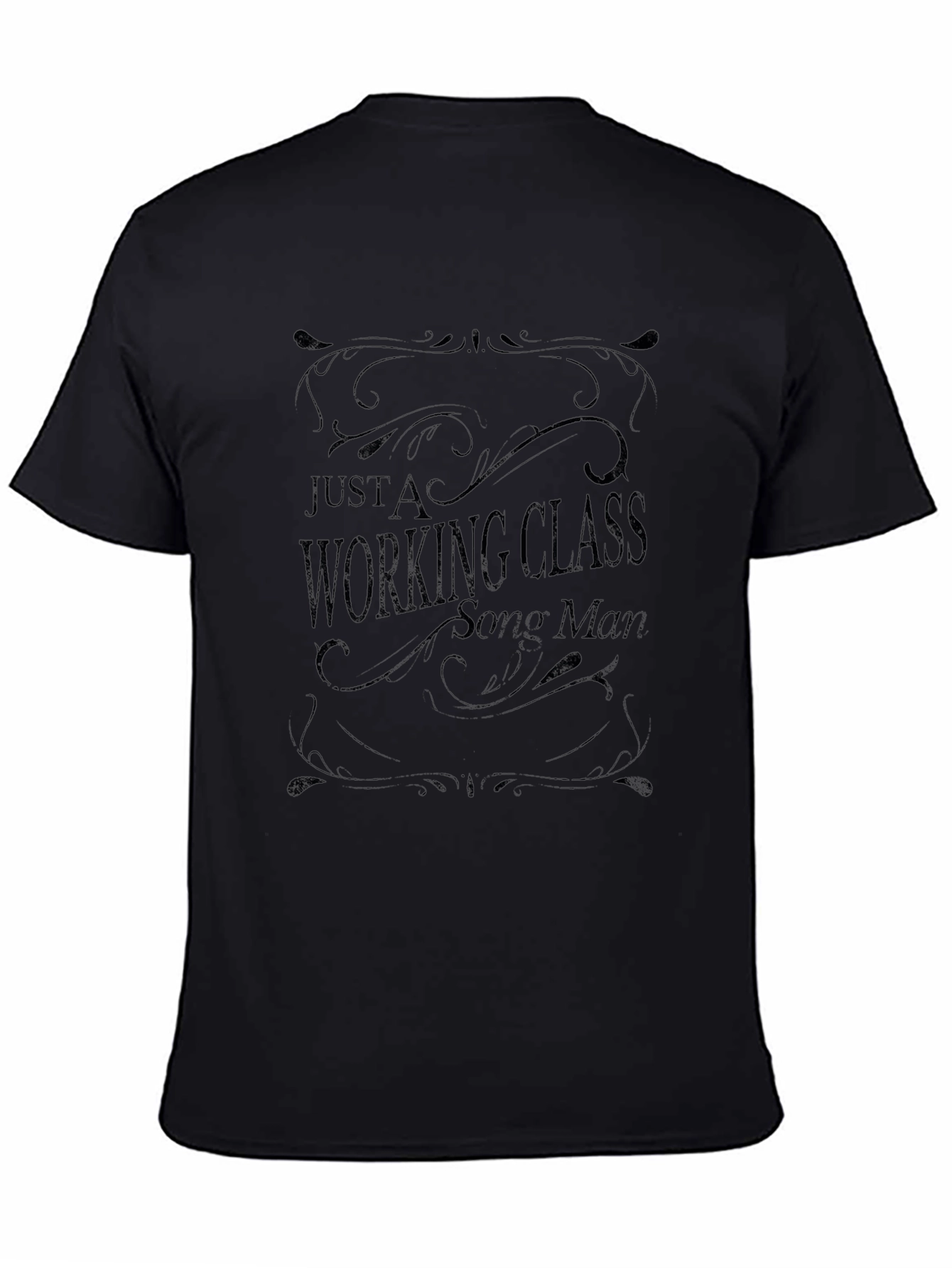 Working Class Song Man Black T-Shirt