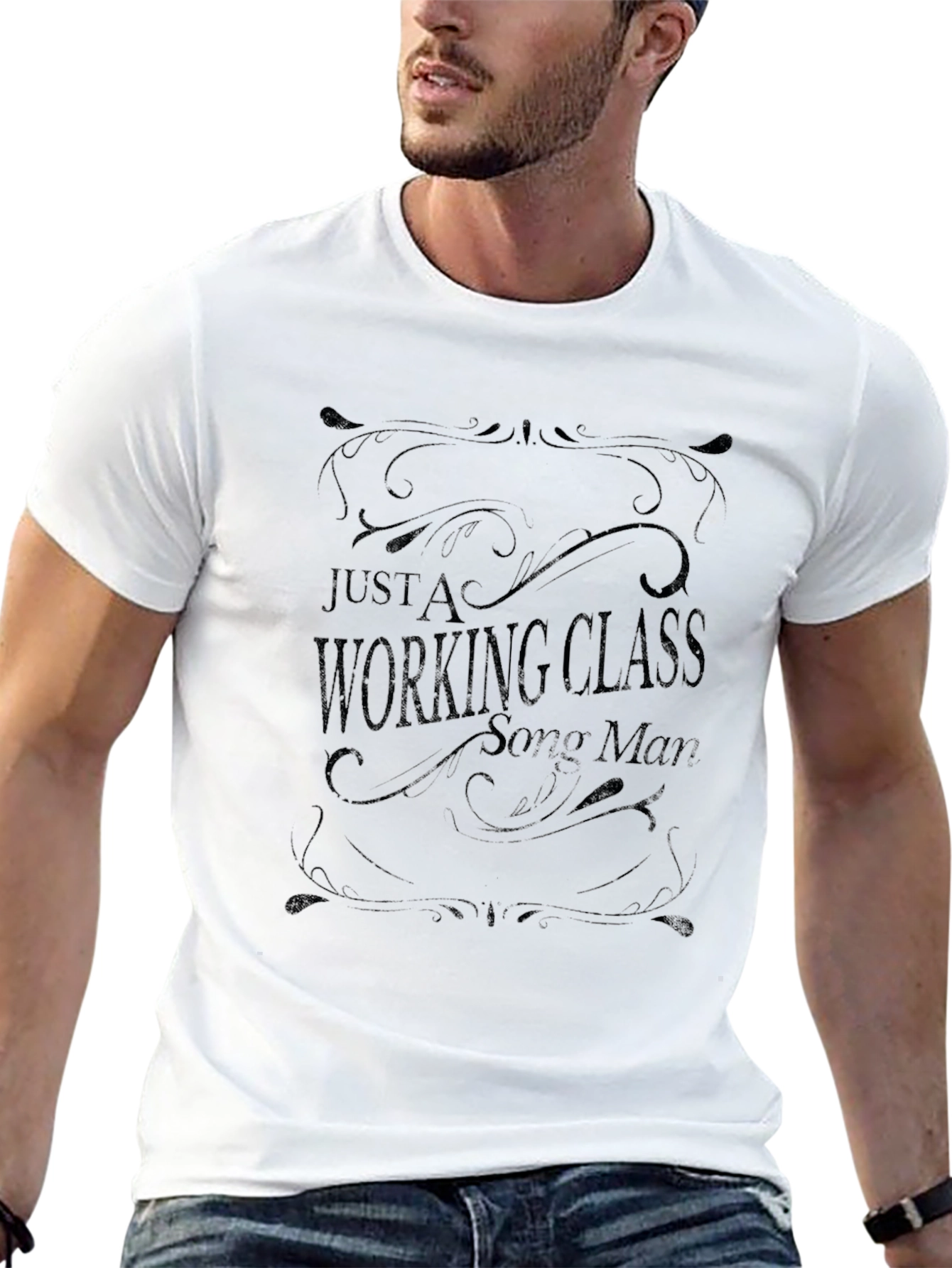 Working Class Song Man Black T-Shirt