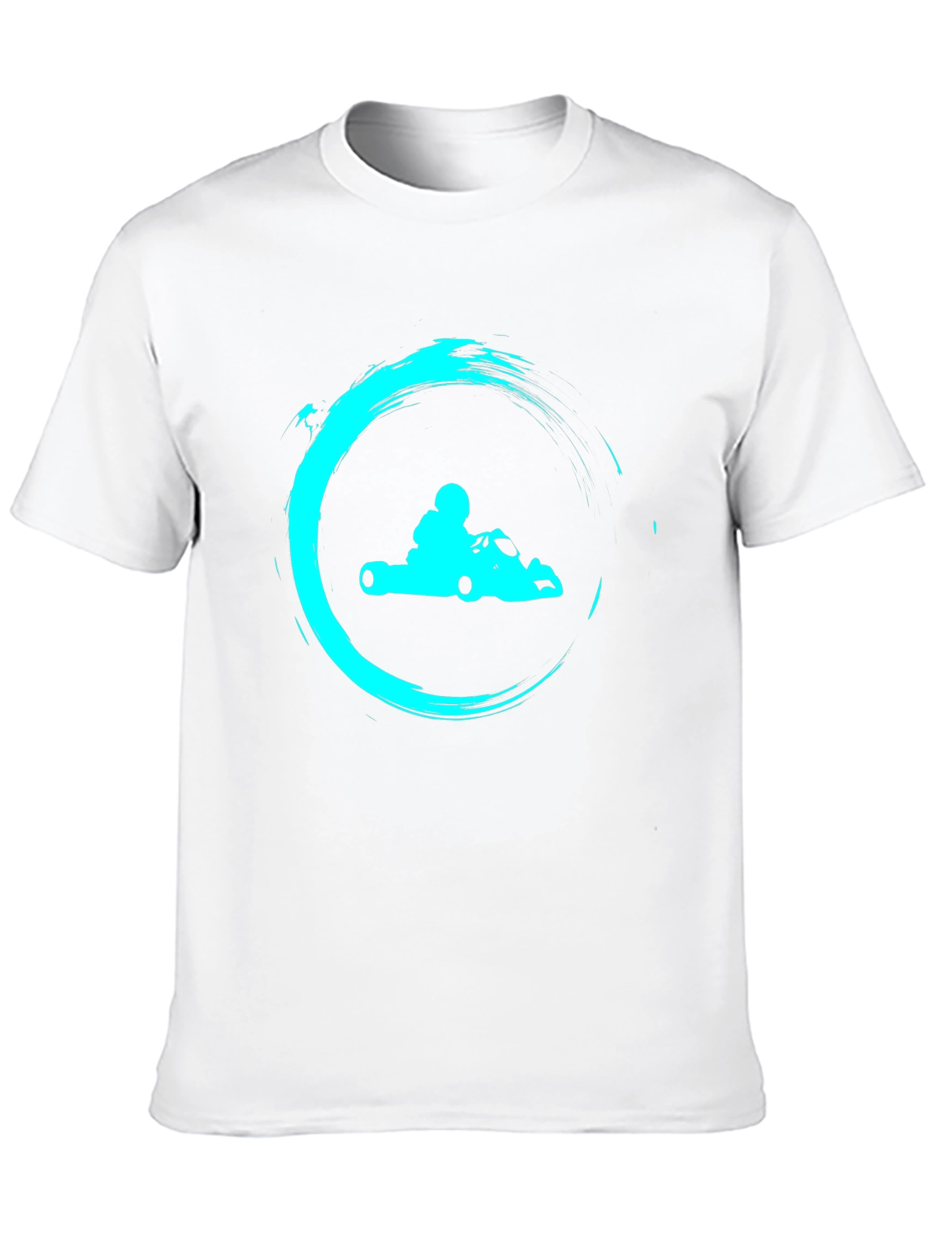 Go Kart Graphic Tee - Black Cotton T-Shirt