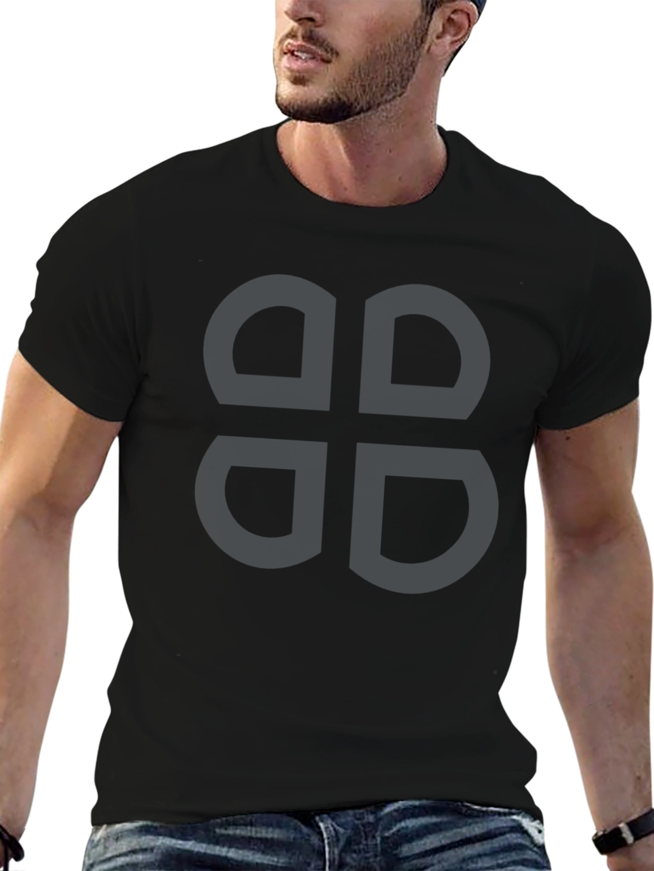 Minimalist Symbol Black T-Shirt