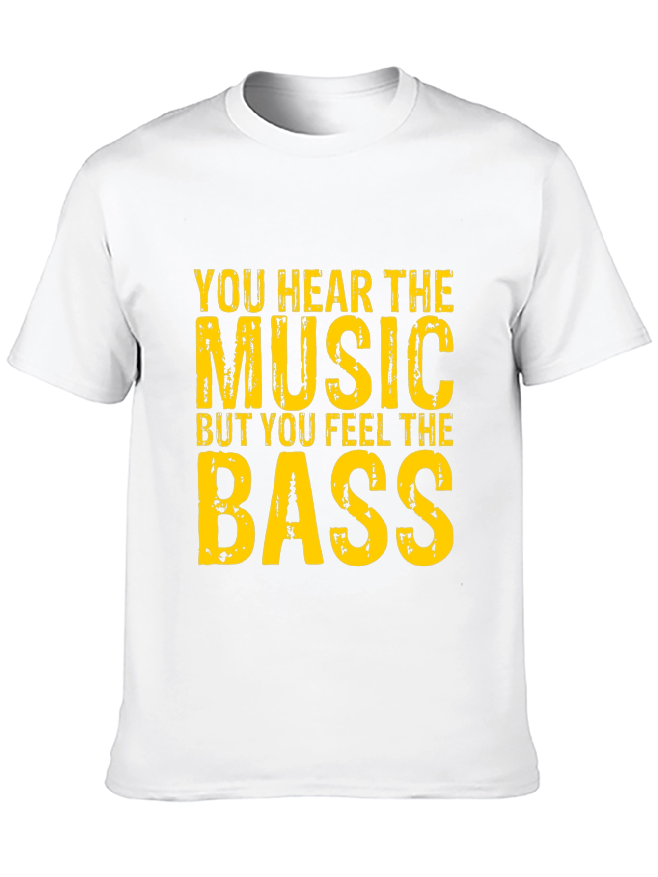 Music & Bass Graphic Tee - Black Cotton T-Shirt