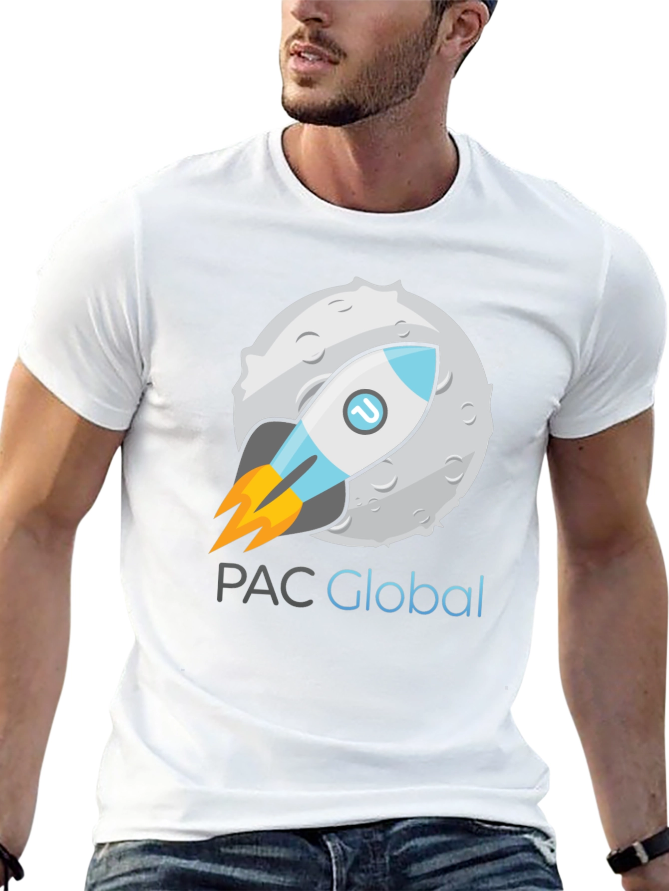 PAC Global Rocket T-Shirt - Black Cotton Blend
