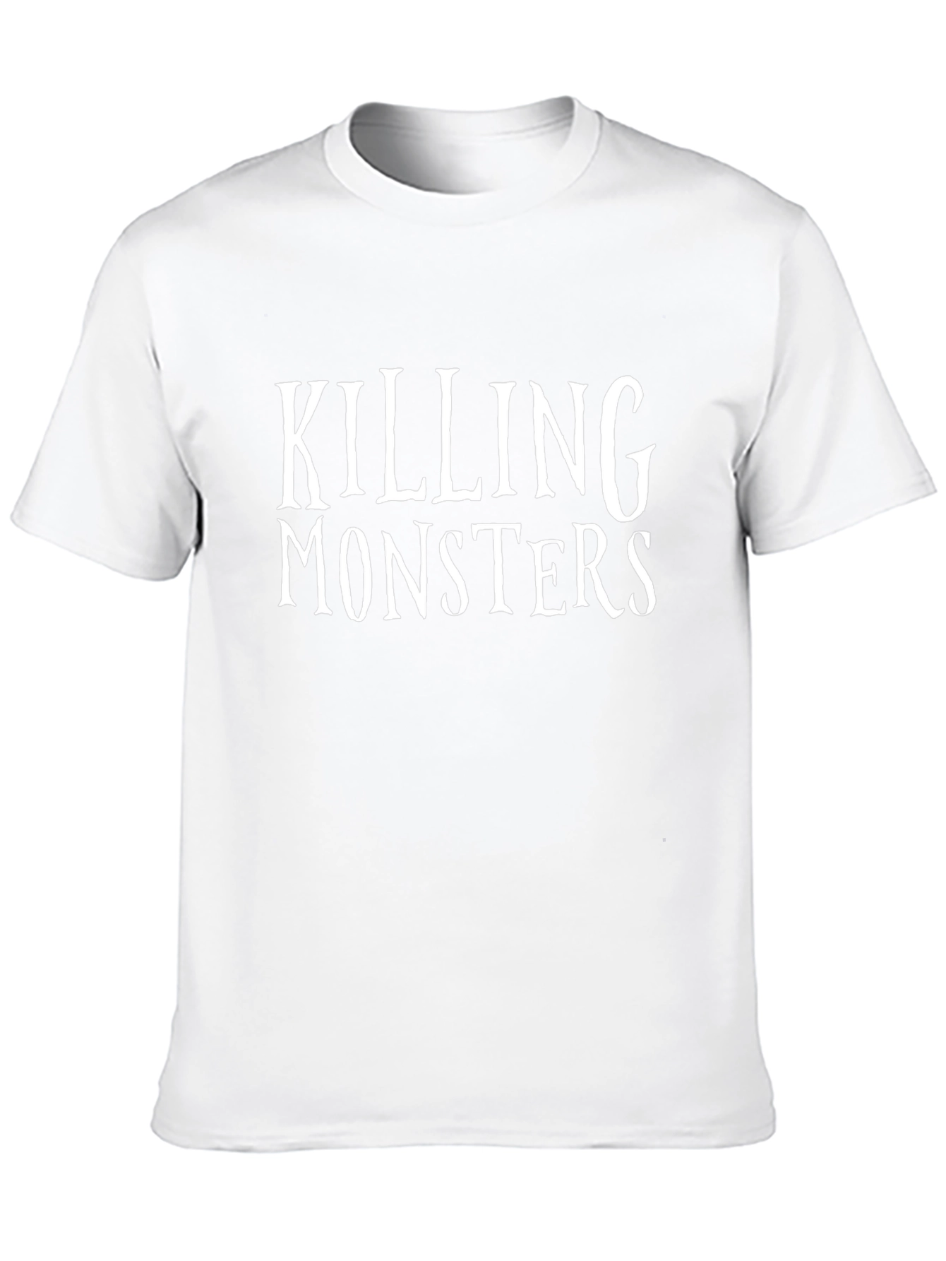 Killing Monsters Graphic Tee - Black Crew Neck Shirt