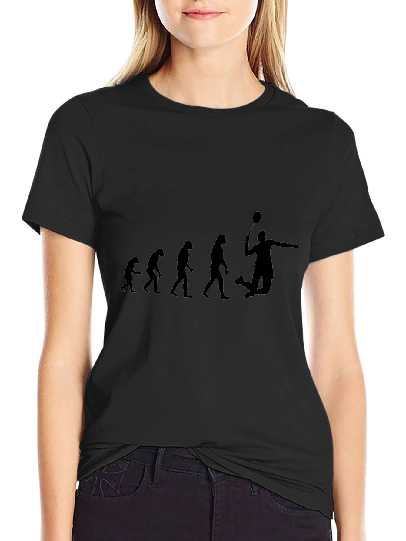 Evolution of Badminton T-Shirt