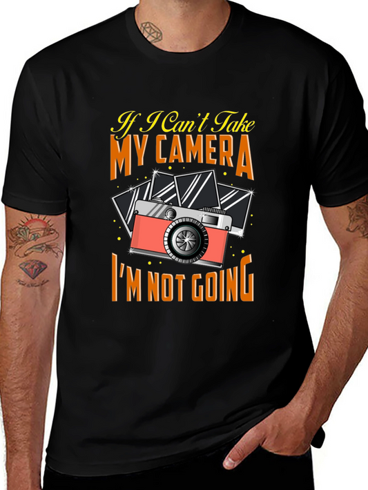 Camera Graphic Tee - If I Cant Take My Camera T-Shirt