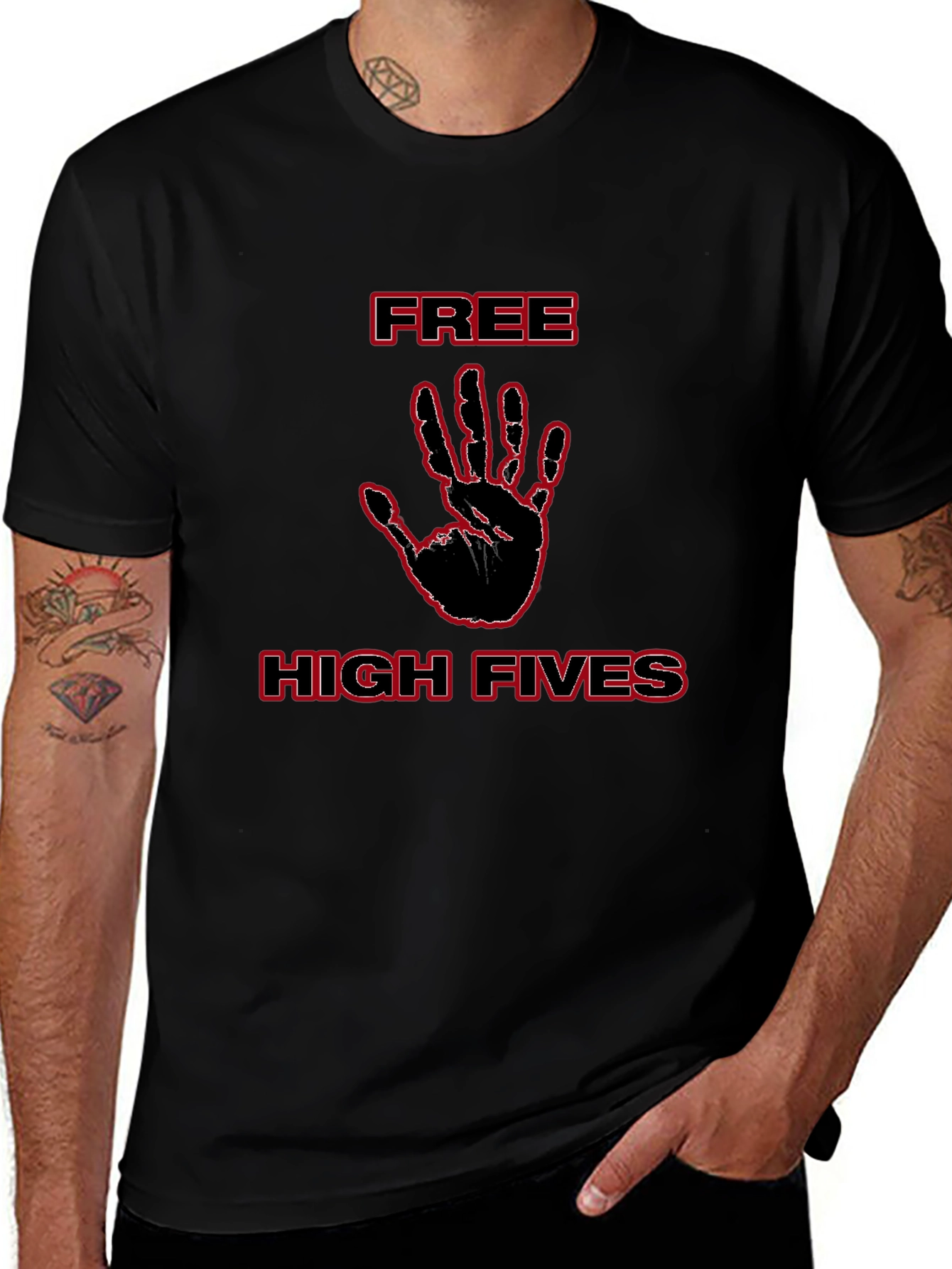 Free High Fives Graphic Tee