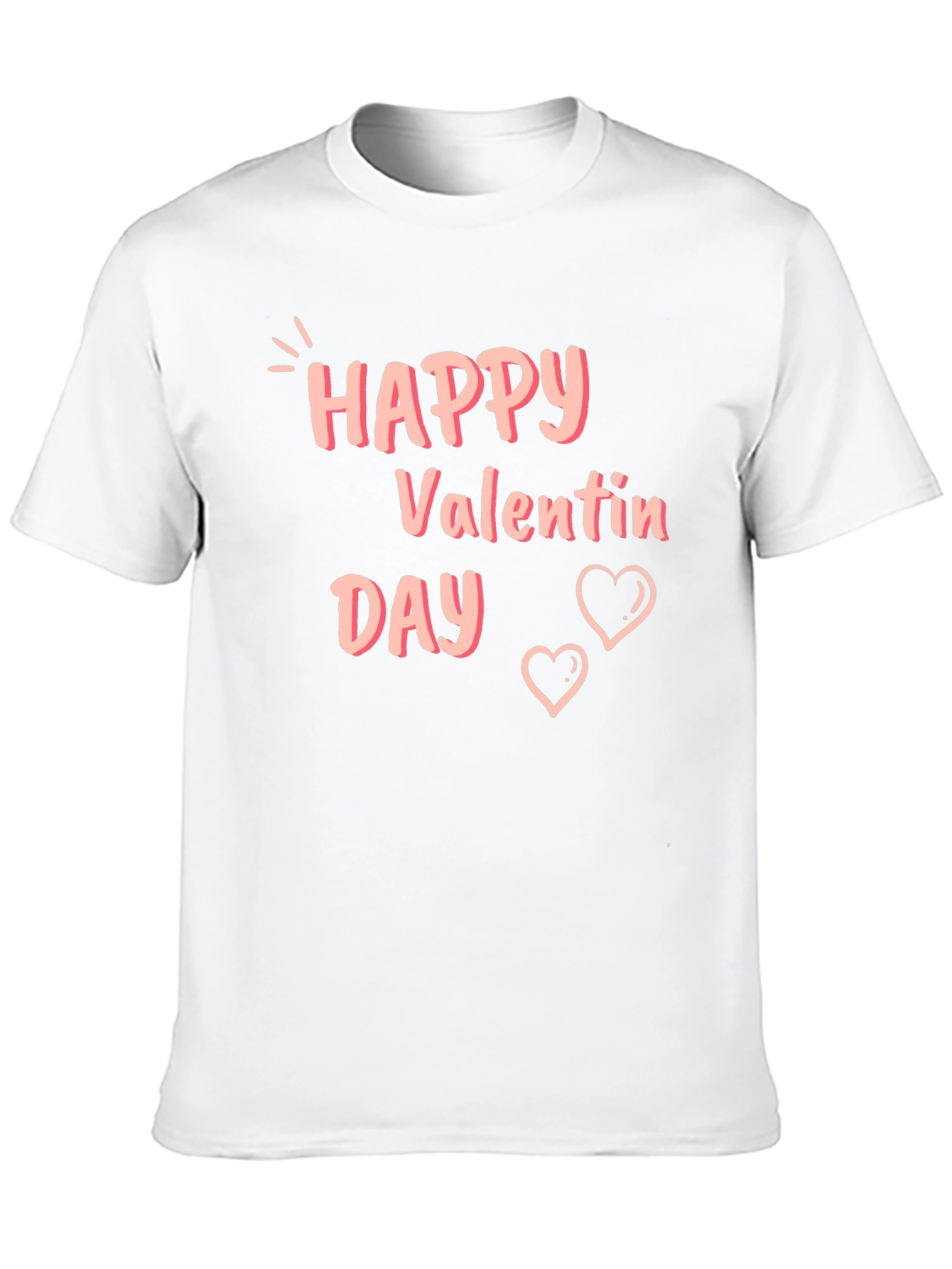 Happy Valentines Day Black T-Shirt