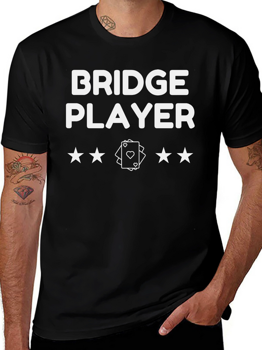 Bridge Player Graphic T-Shirt - Card Game Tee
