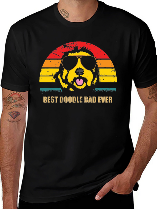 Best Doodle Dad Ever T-Shirt - Novelty Graphic Tee