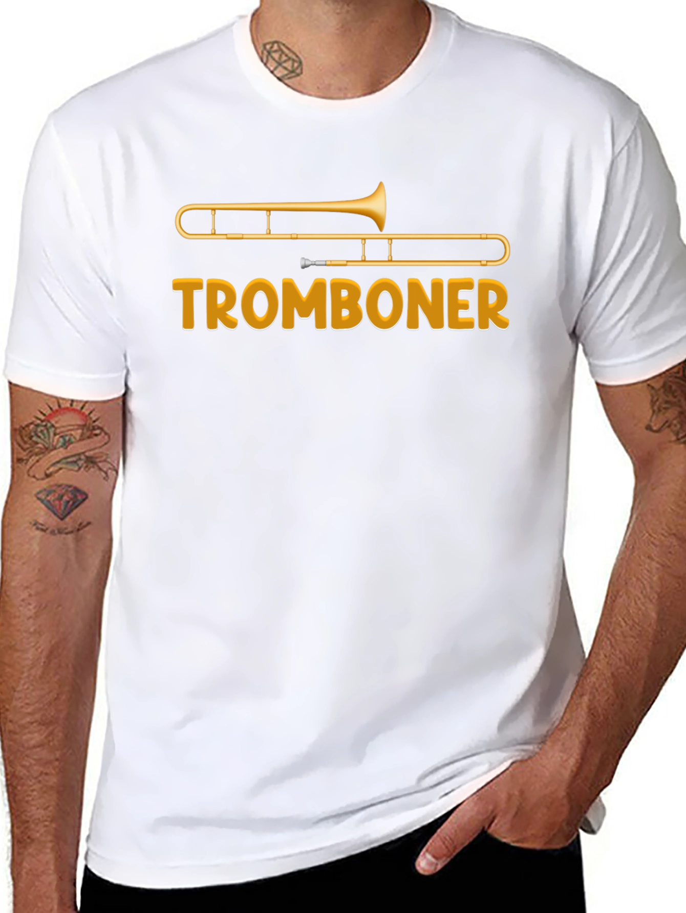 Tromboner Graphic Tee - Funny Music T-Shirt