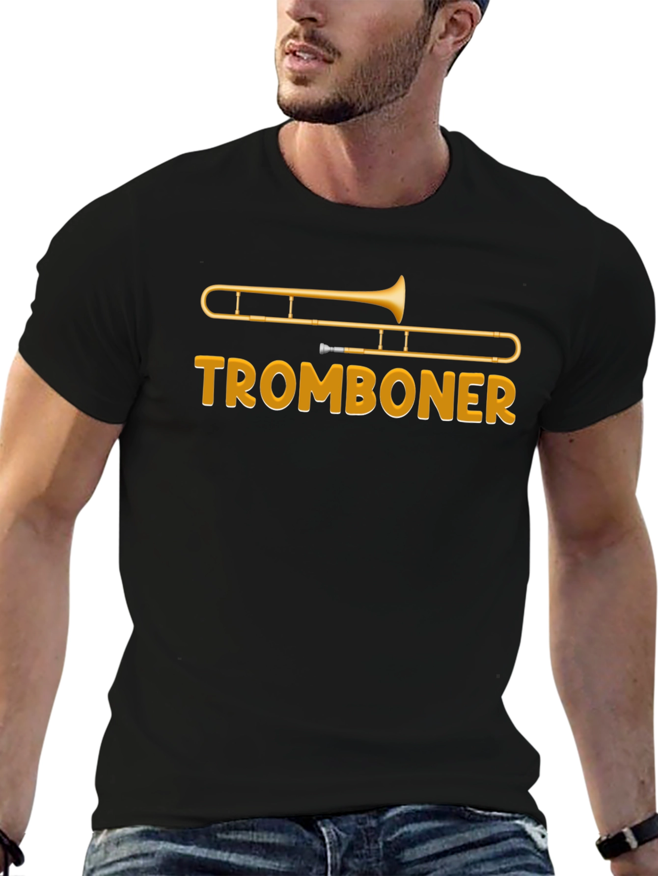 Tromboner Graphic Tee - Funny Music T-Shirt