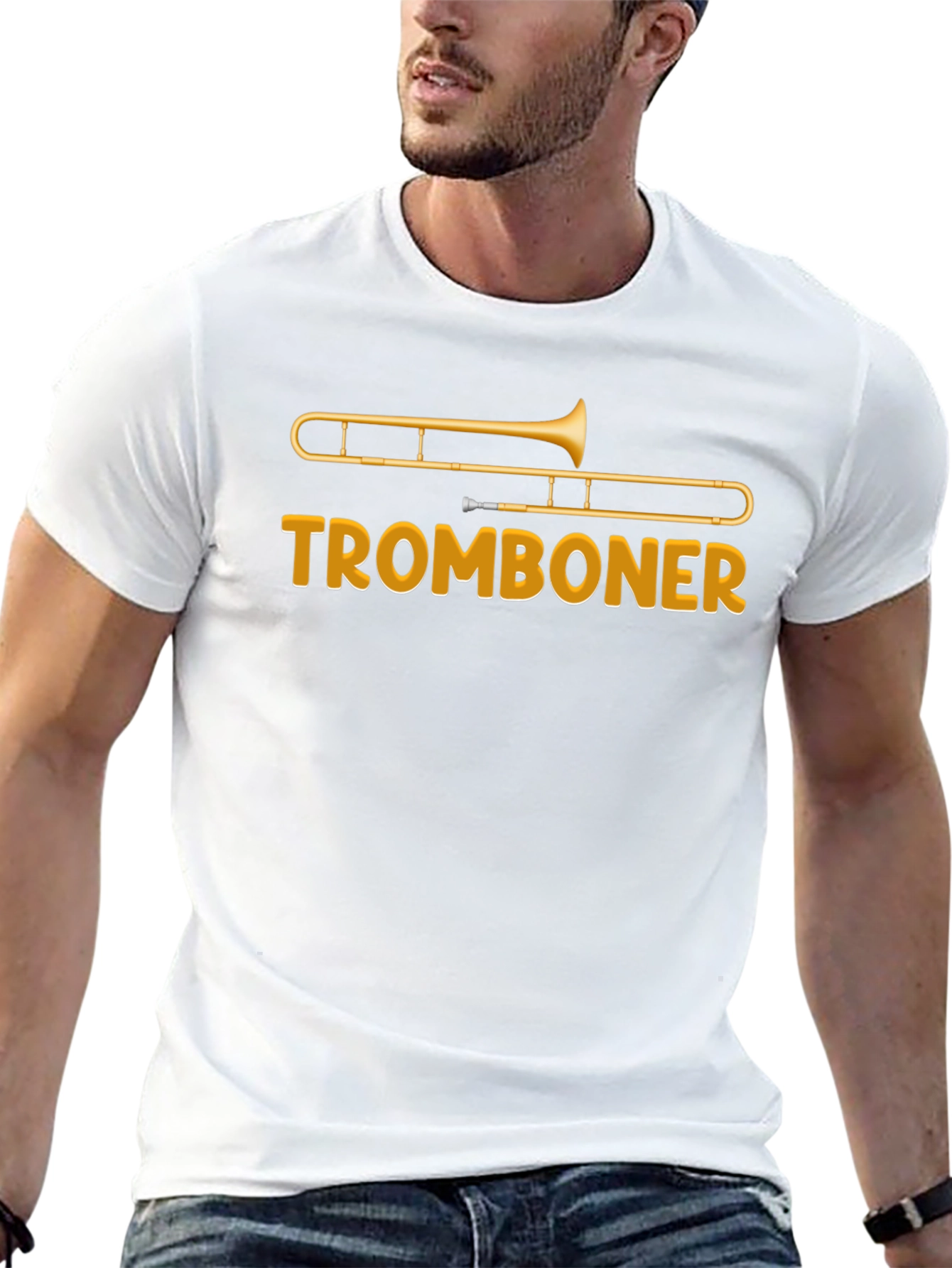 Tromboner Graphic Tee - Funny Music T-Shirt