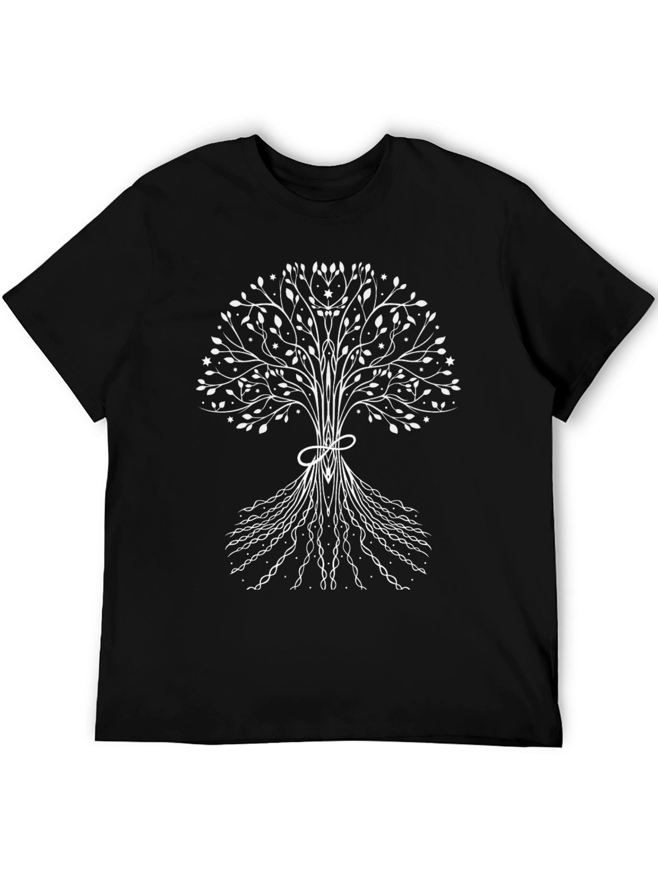 Tree of Life Graphic Tee - Black Cotton Blend