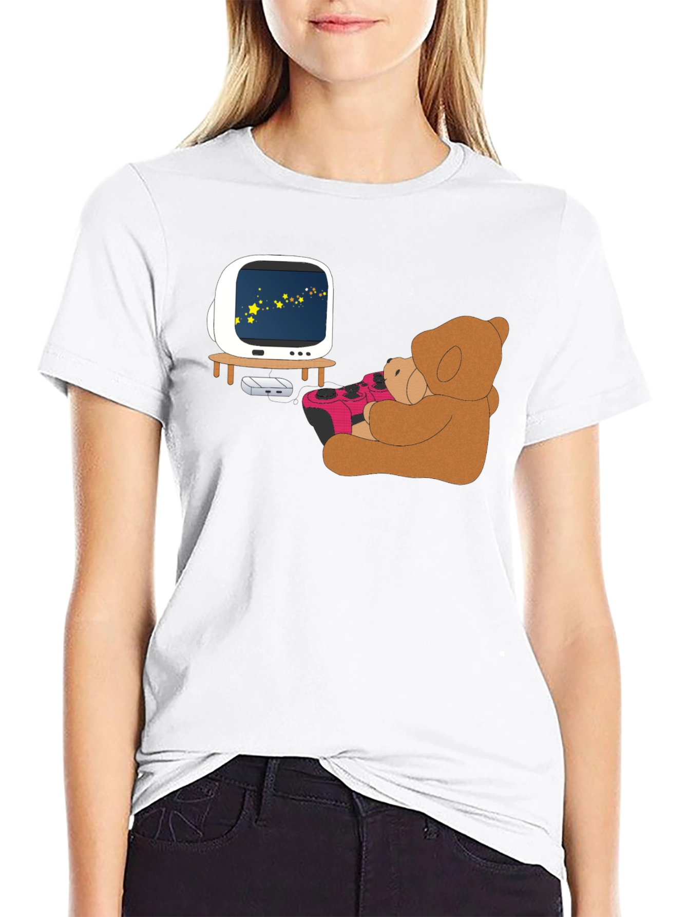 Teddy Gamer Black T-Shirt