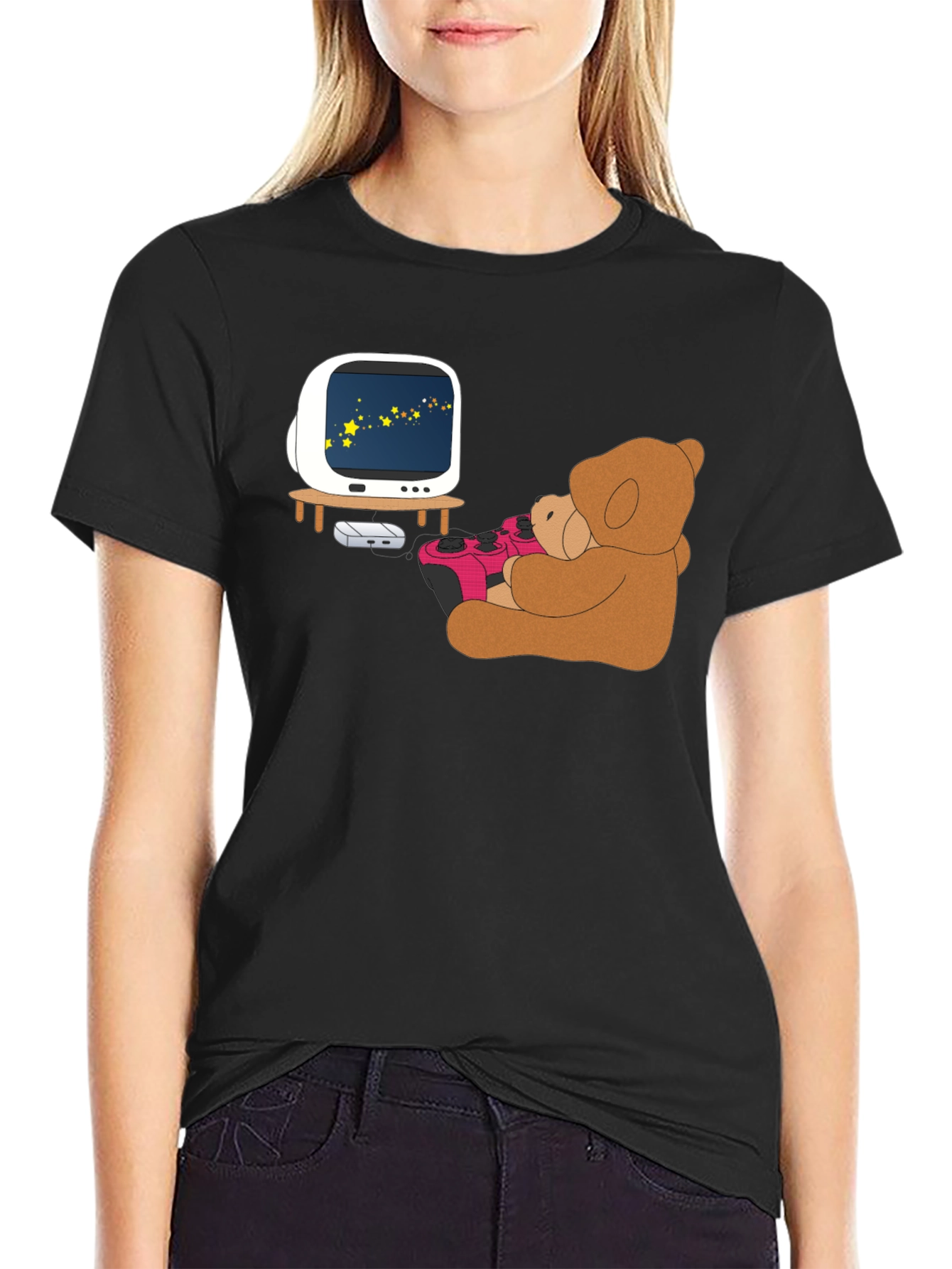 Teddy Gamer Black T-Shirt