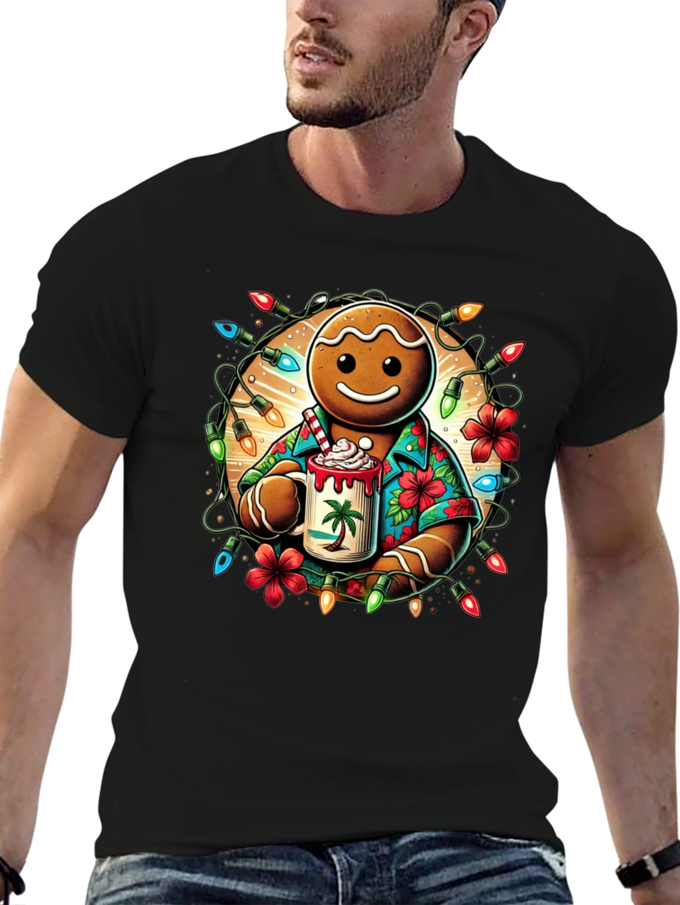 Gingerbread Hawaiian Holiday T-Shirt
