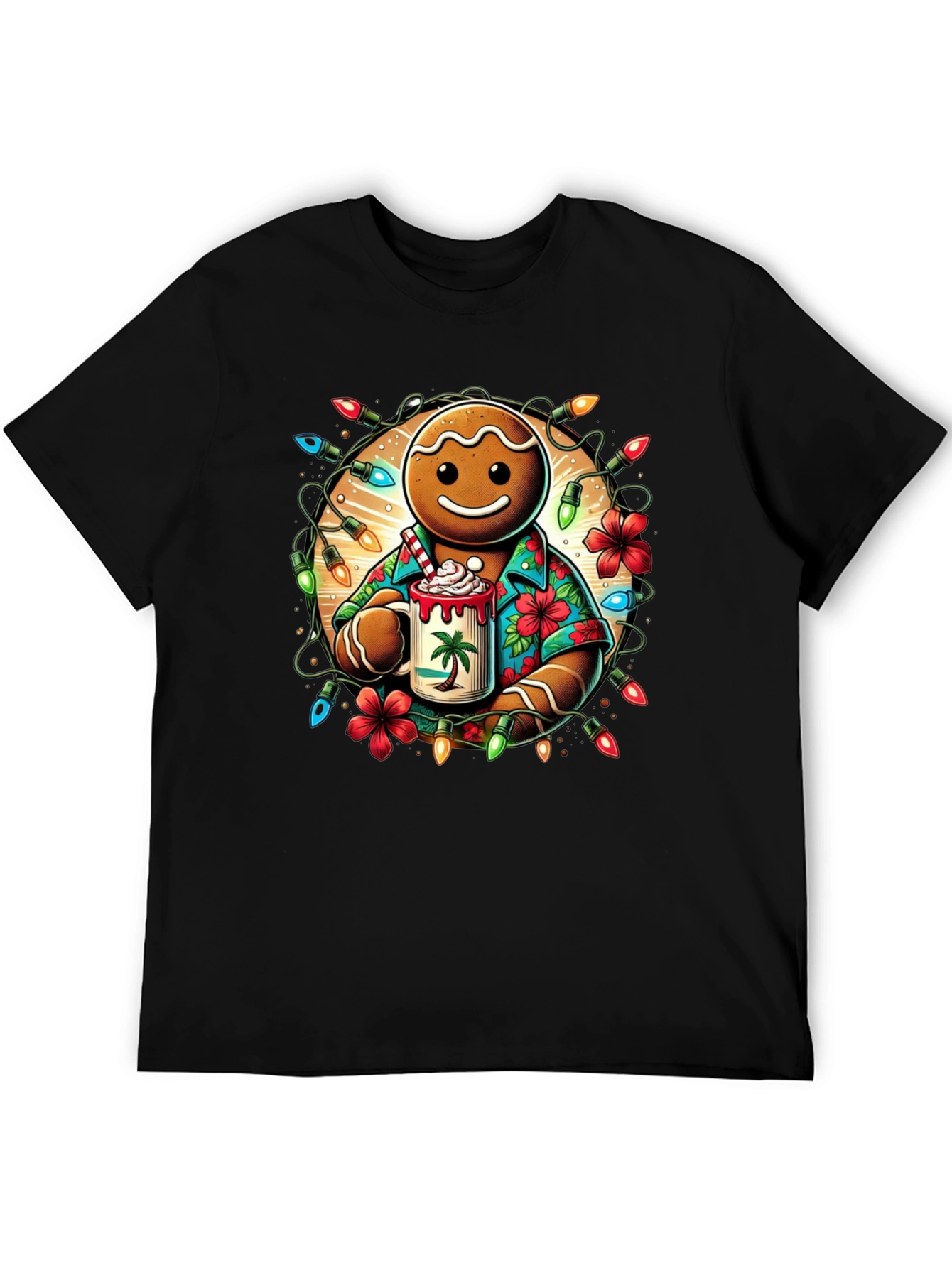 Gingerbread Hawaiian Holiday T-Shirt